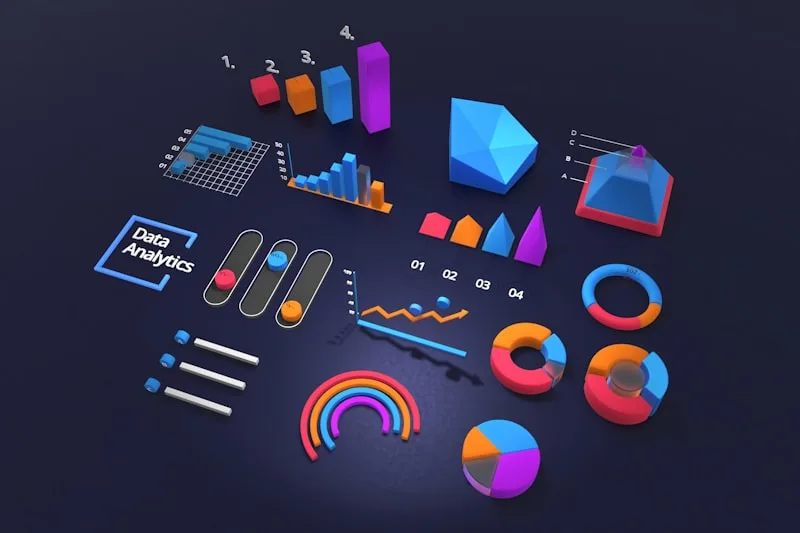Interface de tableau de bord avec graphiques de données